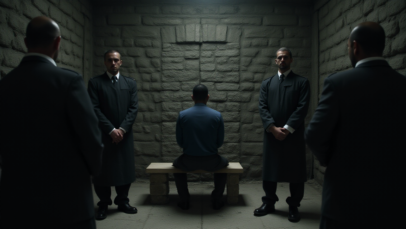 Illustration pour le mot 'emprisonner'