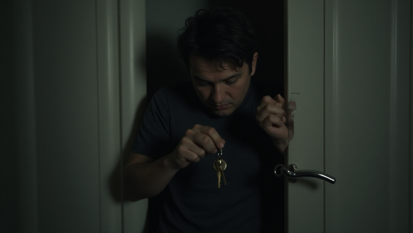 Illustration pour le mot 'enfermé'