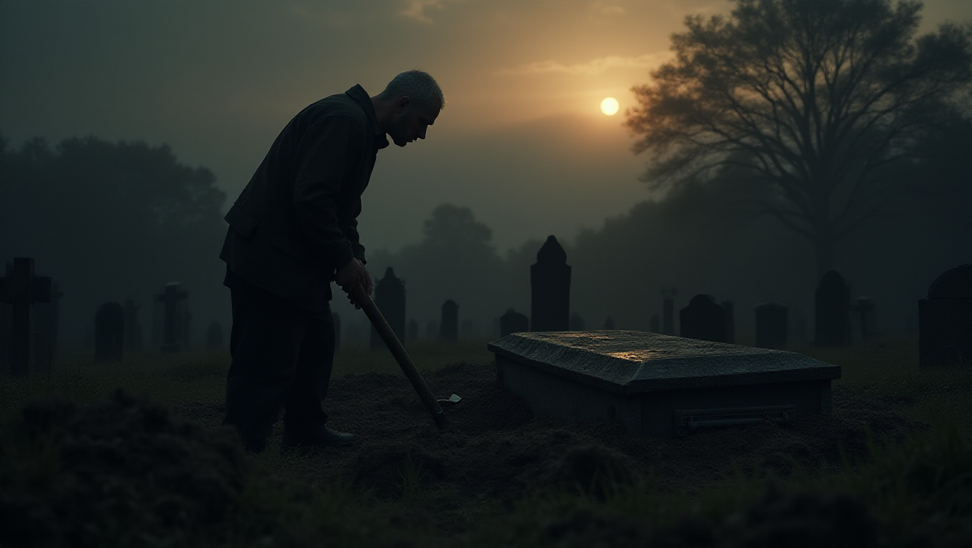 Illustration pour le mot 'exhumer'