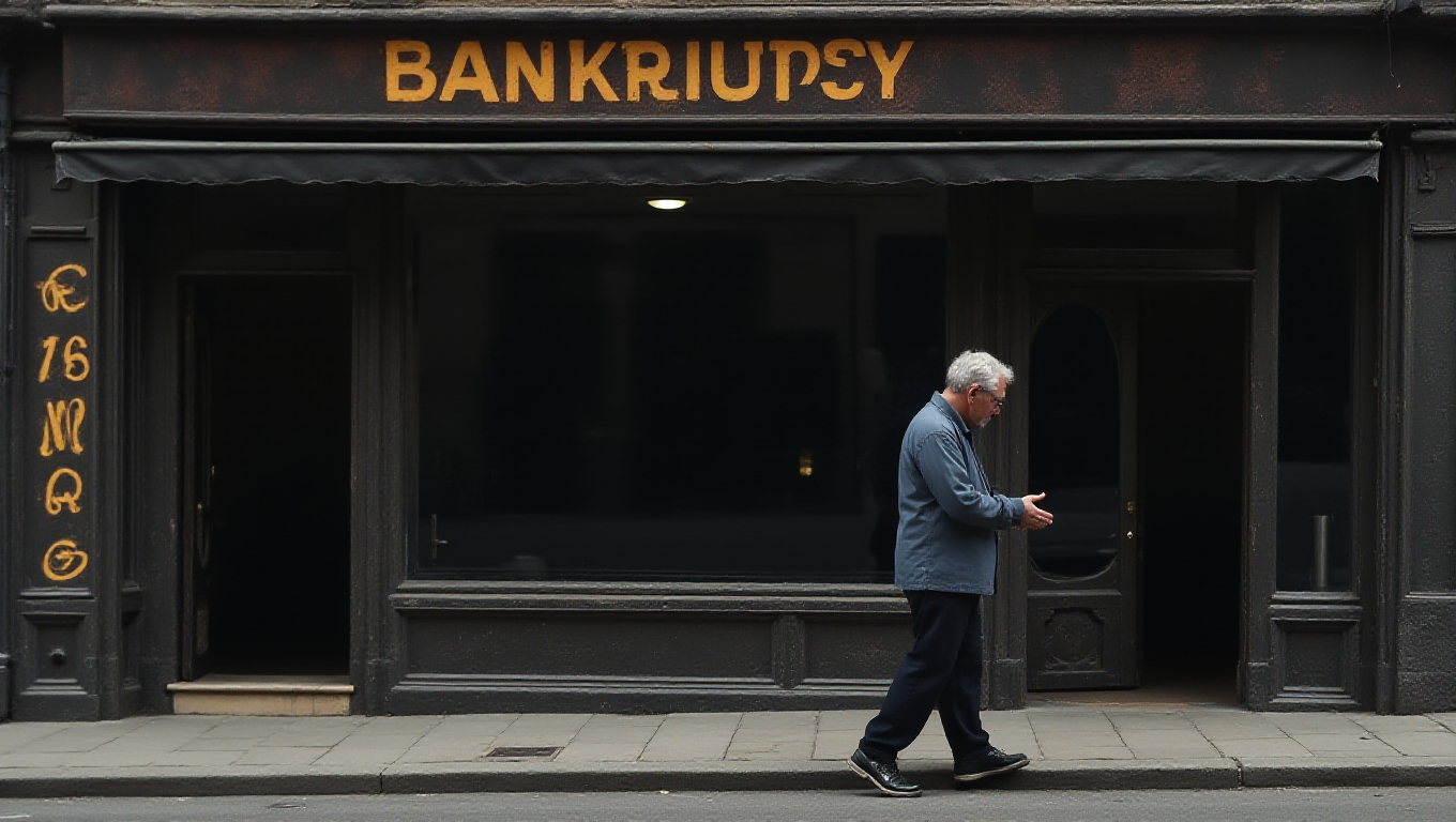 Illustration pour le mot 'faillite'