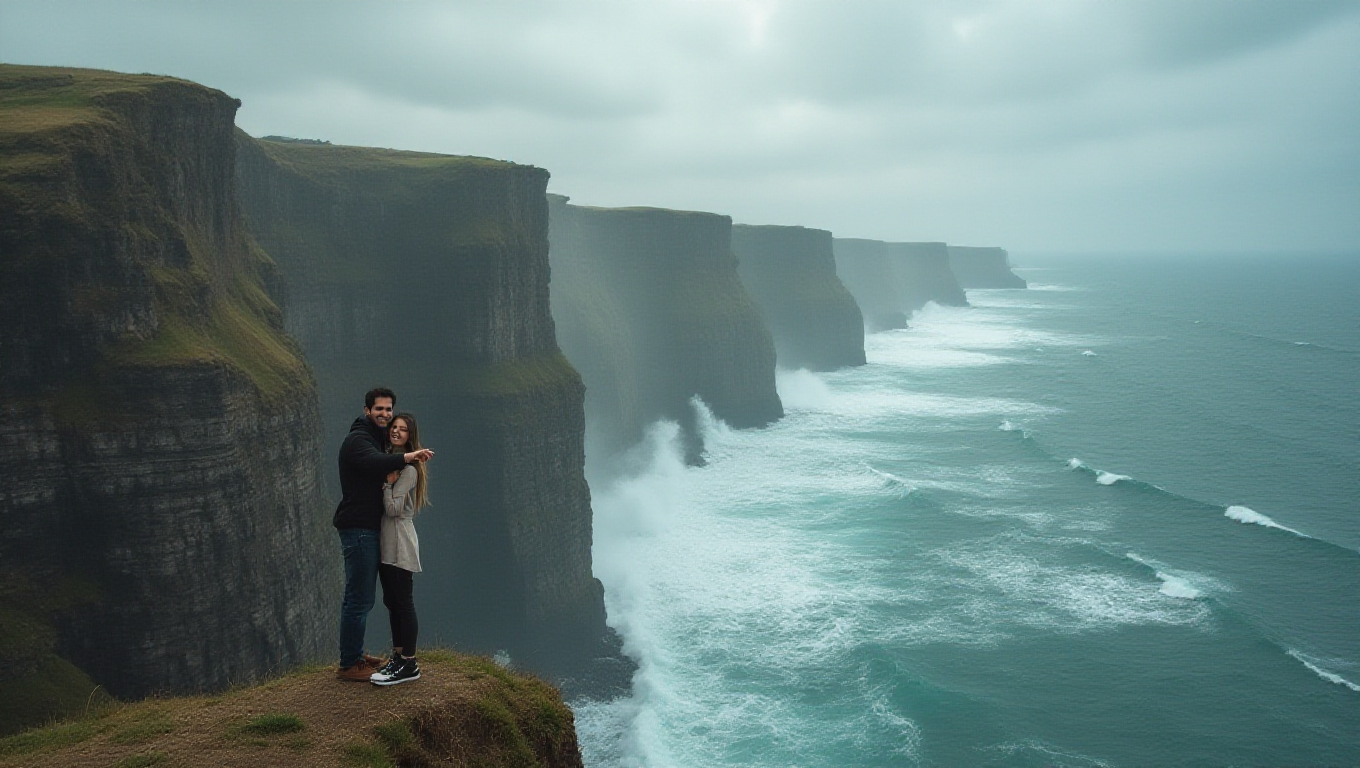 Illustration pour le mot 'falaise'