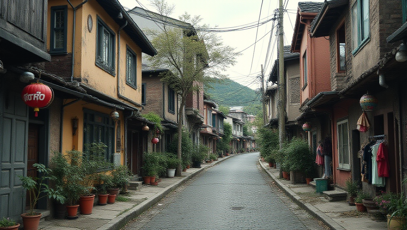 Illustration pour le mot 'faubourg'