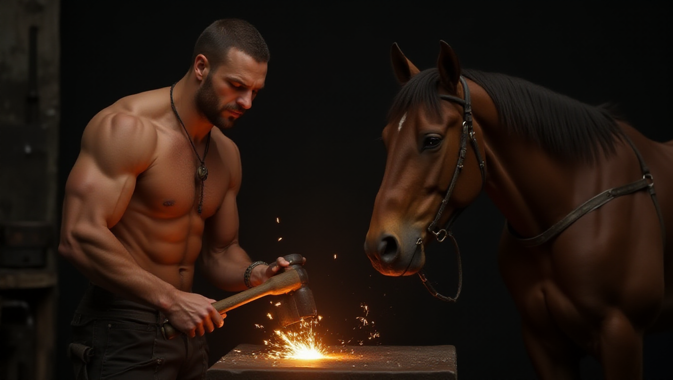 Illustration pour le mot 'ferrer'