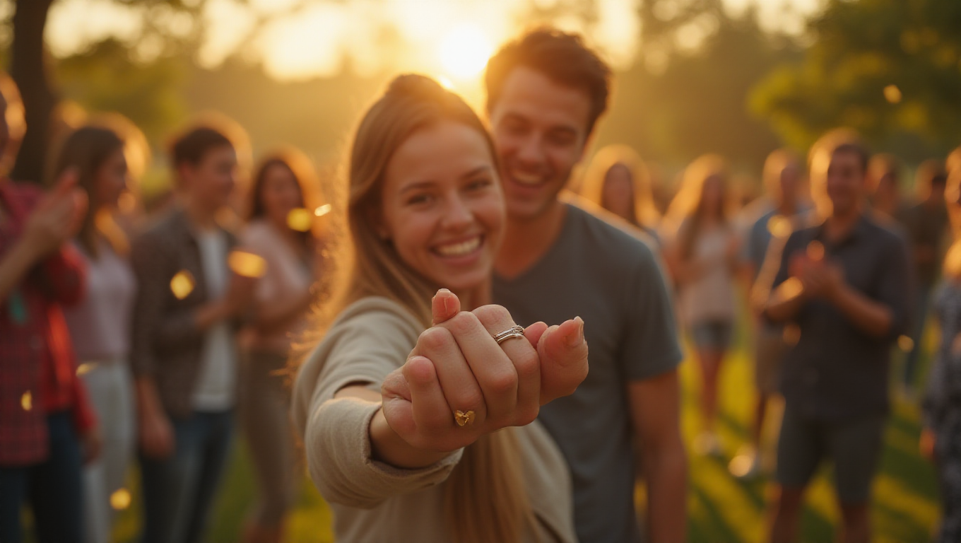 Illustration pour le mot 'fiancer'