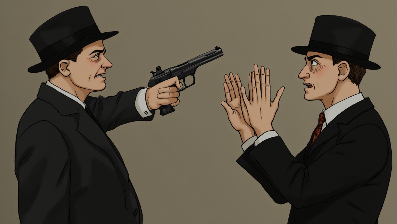 Illustration pour le mot 'flingue'