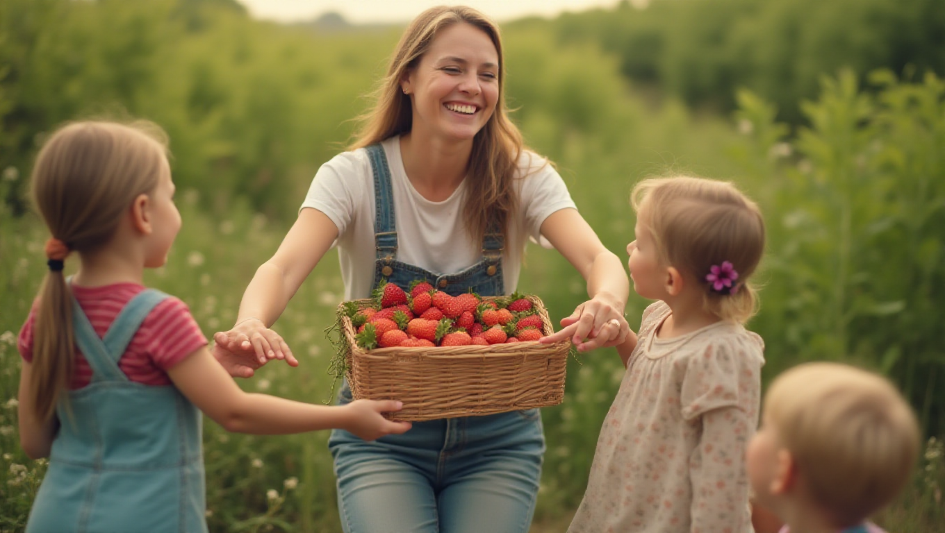 Illustration pour le mot 'fraise'