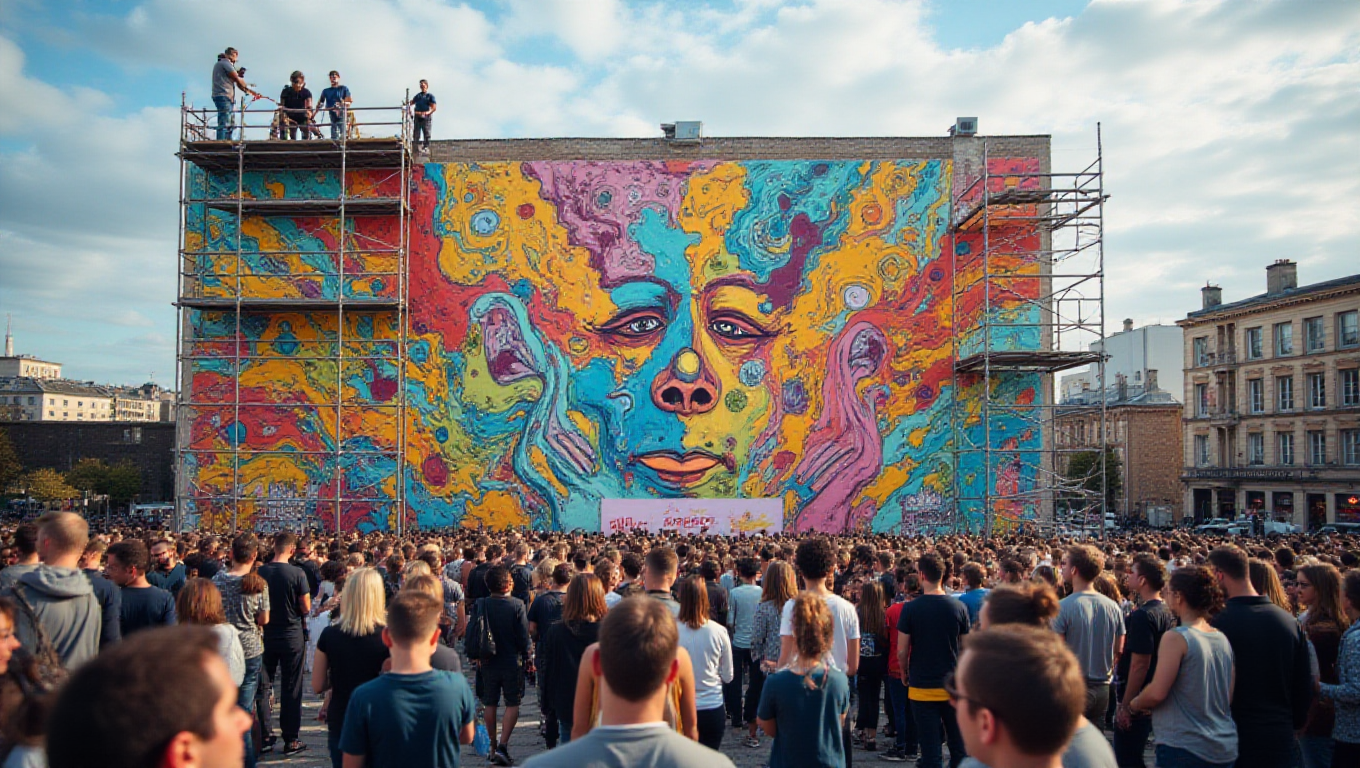 Illustration pour le mot 'fresque'