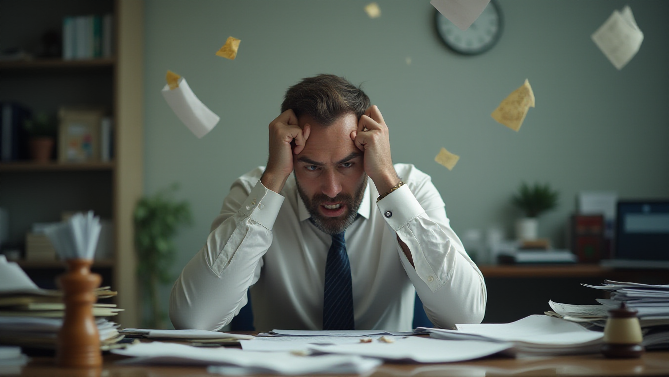 Illustration pour le mot 'frustration'