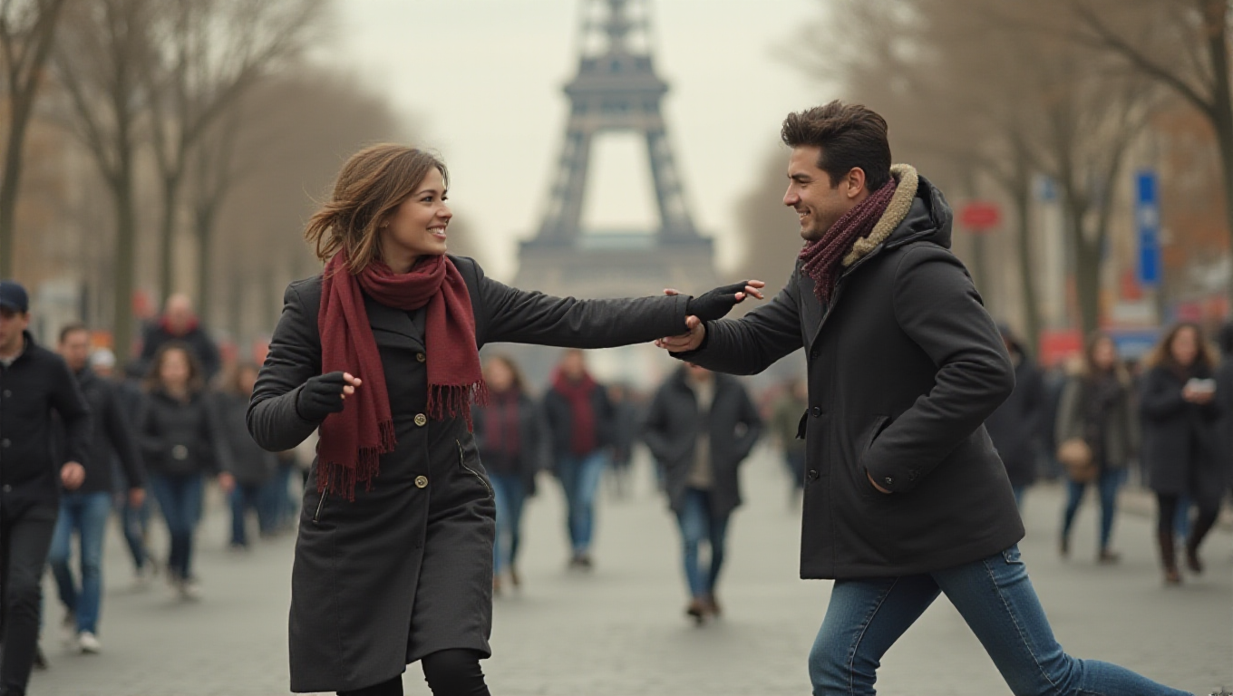 Illustration pour le mot 'frôler'