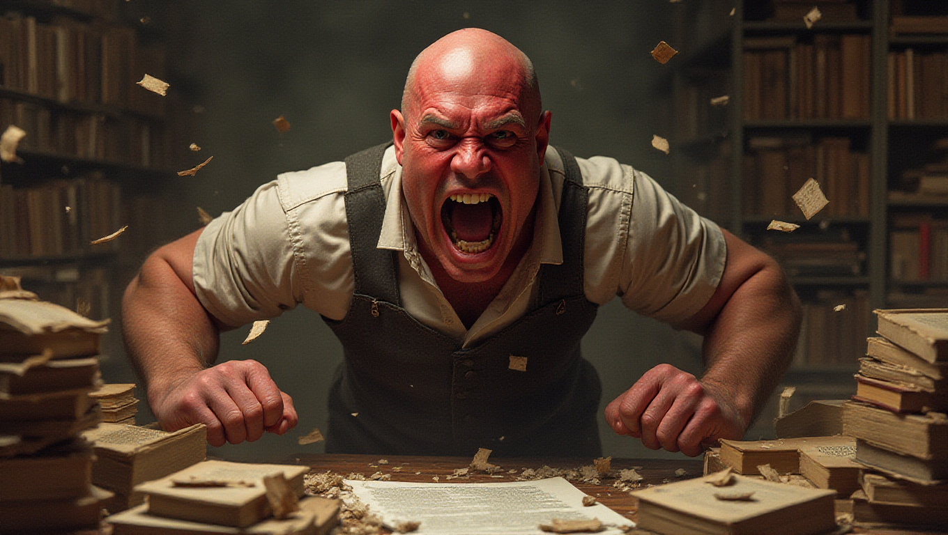 Illustration pour le mot 'fureur'