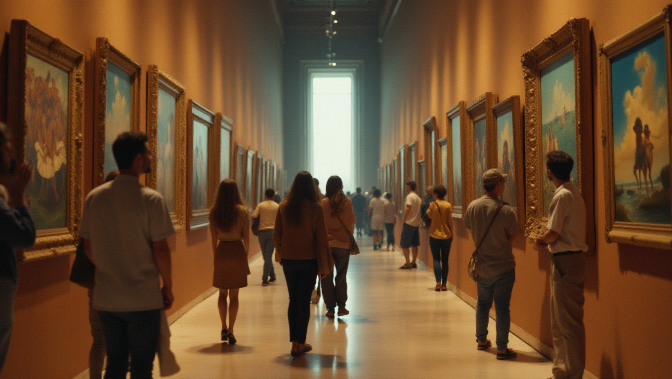 Illustration pour le mot 'galerie'