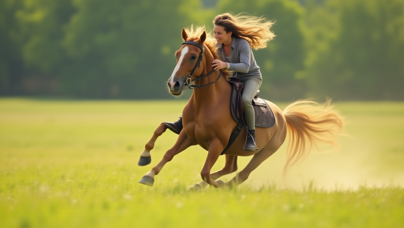 Illustration pour le mot 'galoper'