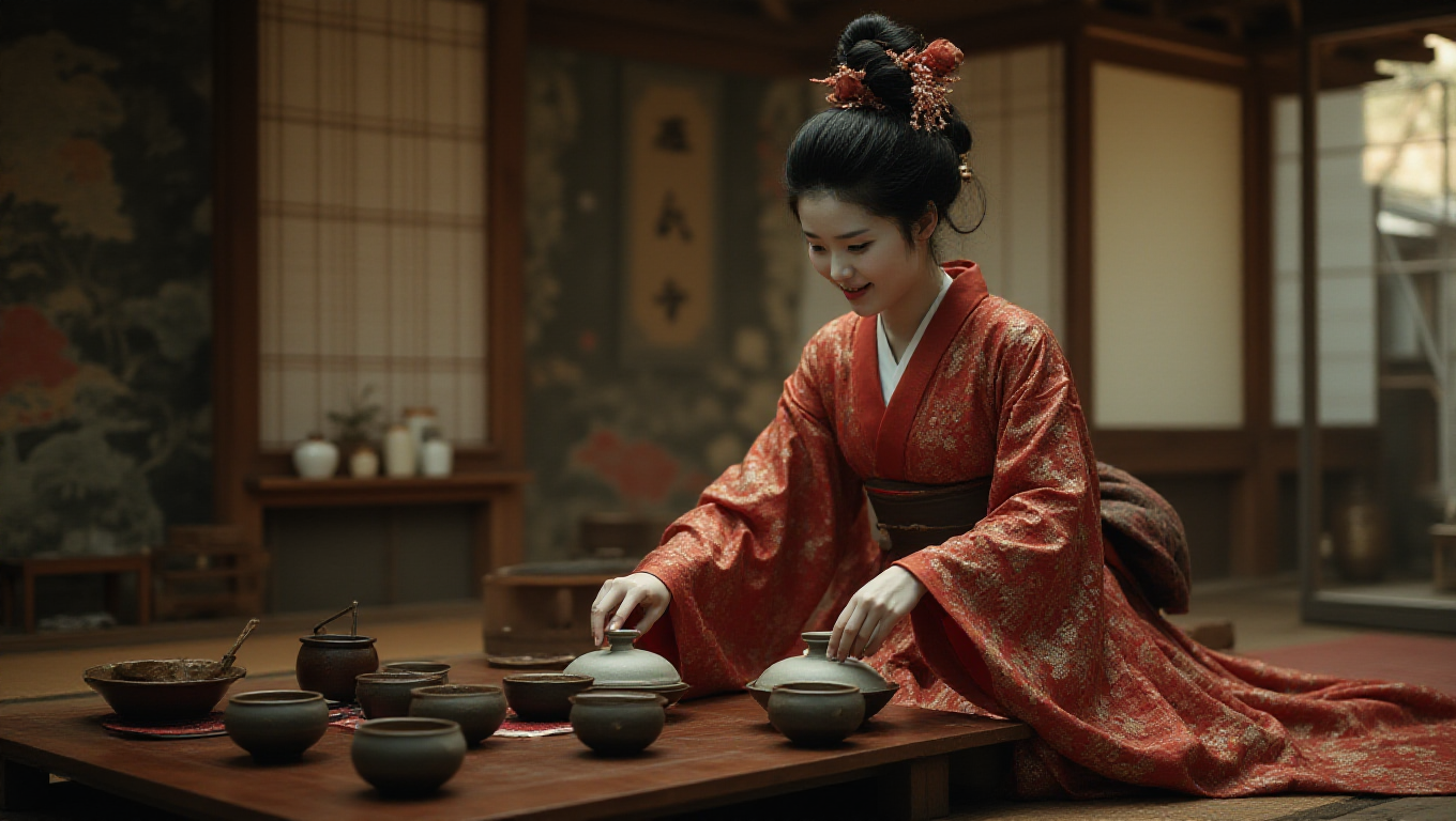 Illustration pour le mot 'geisha'