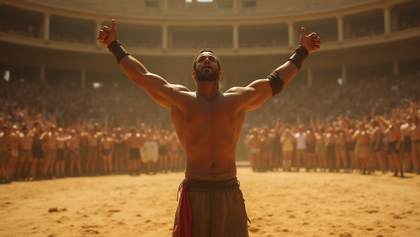 Illustration pour le mot 'gladiateur'