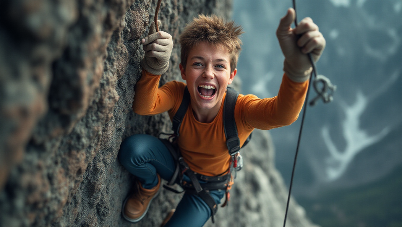 Illustration pour le mot 'gravir'