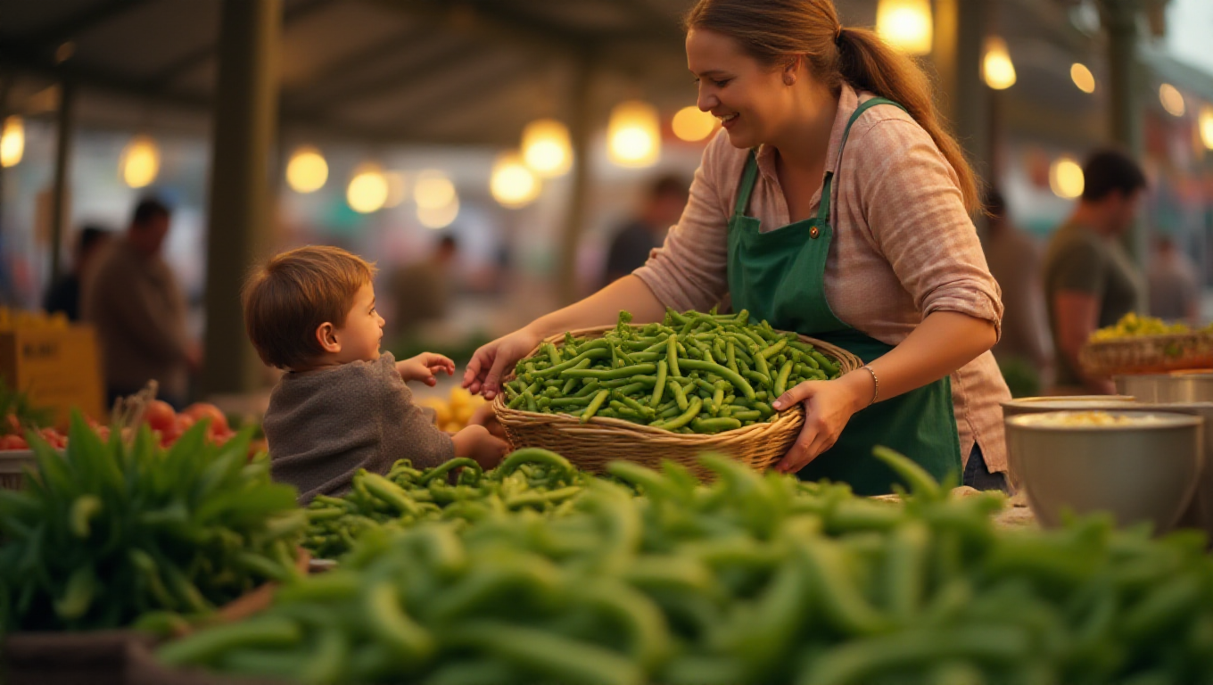 Illustration pour le mot 'haricot'