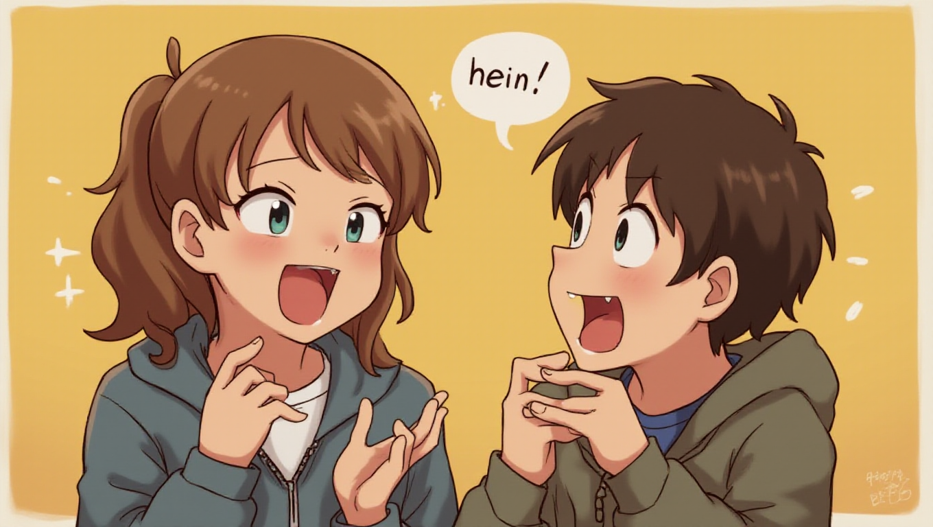 Illustration pour le mot 'hein'