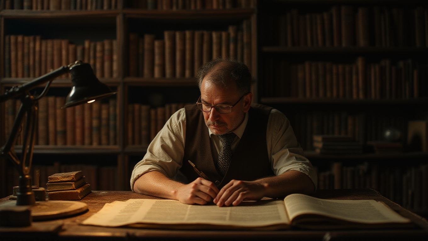 Illustration pour le mot 'historien'