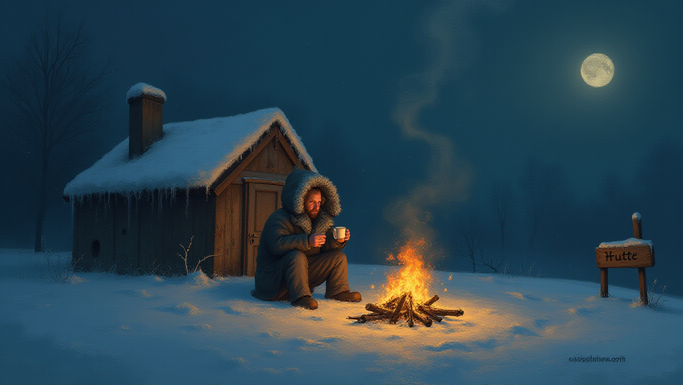 Illustration pour le mot 'hutte'