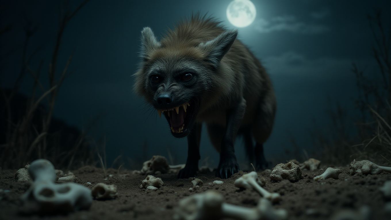 Illustration pour le mot 'hyène'