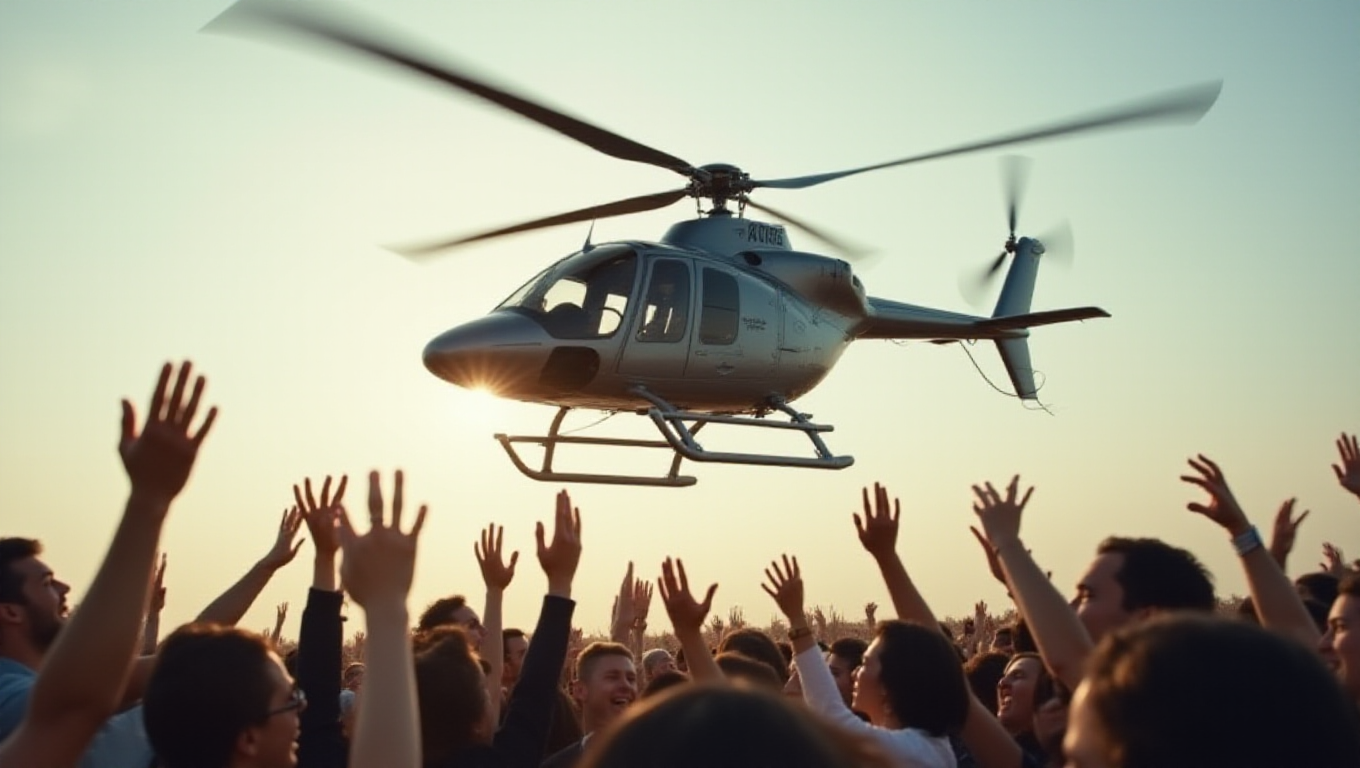 Illustration pour le mot 'hélicoptère'