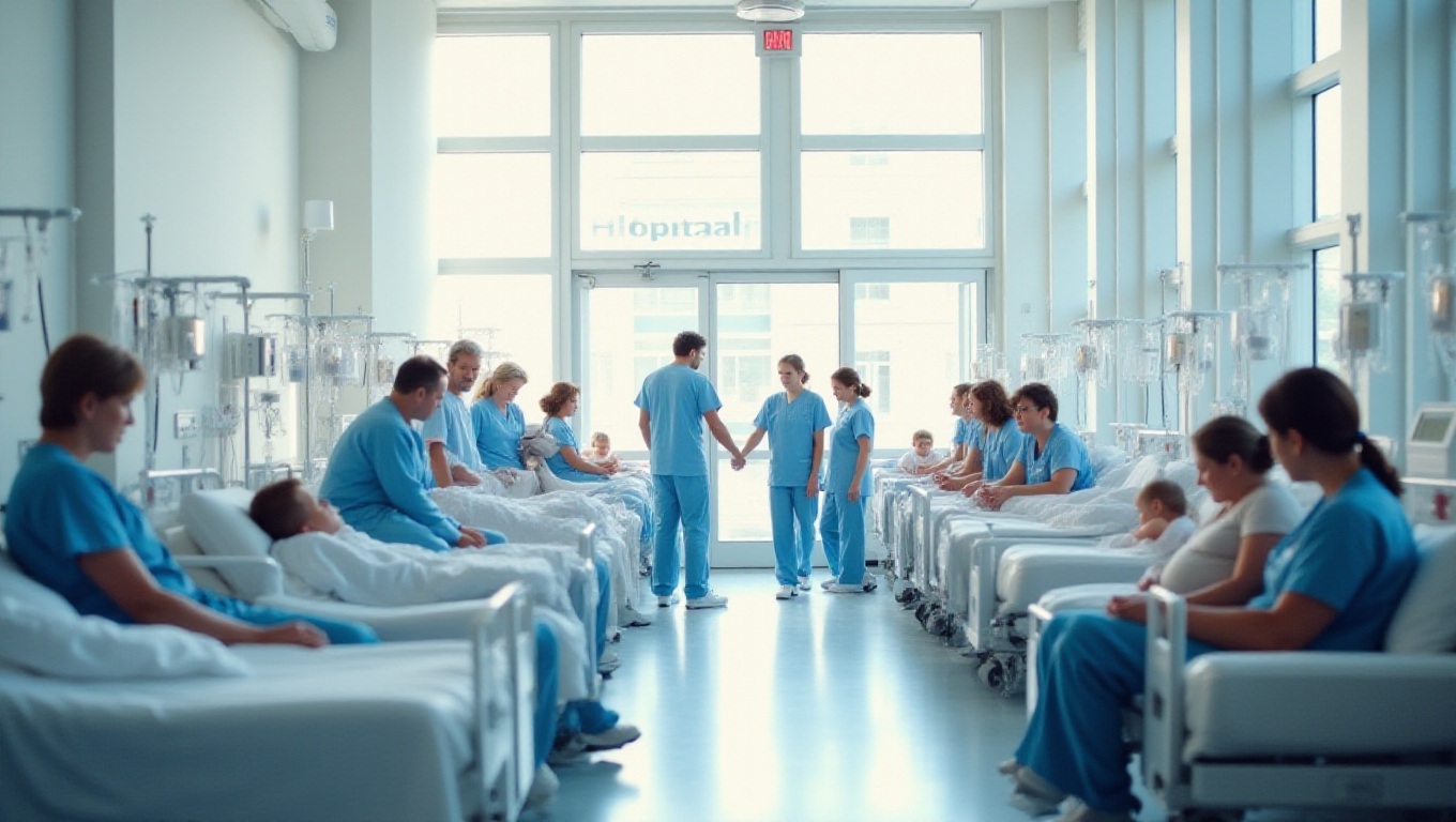 Illustration pour le mot 'hôpital'