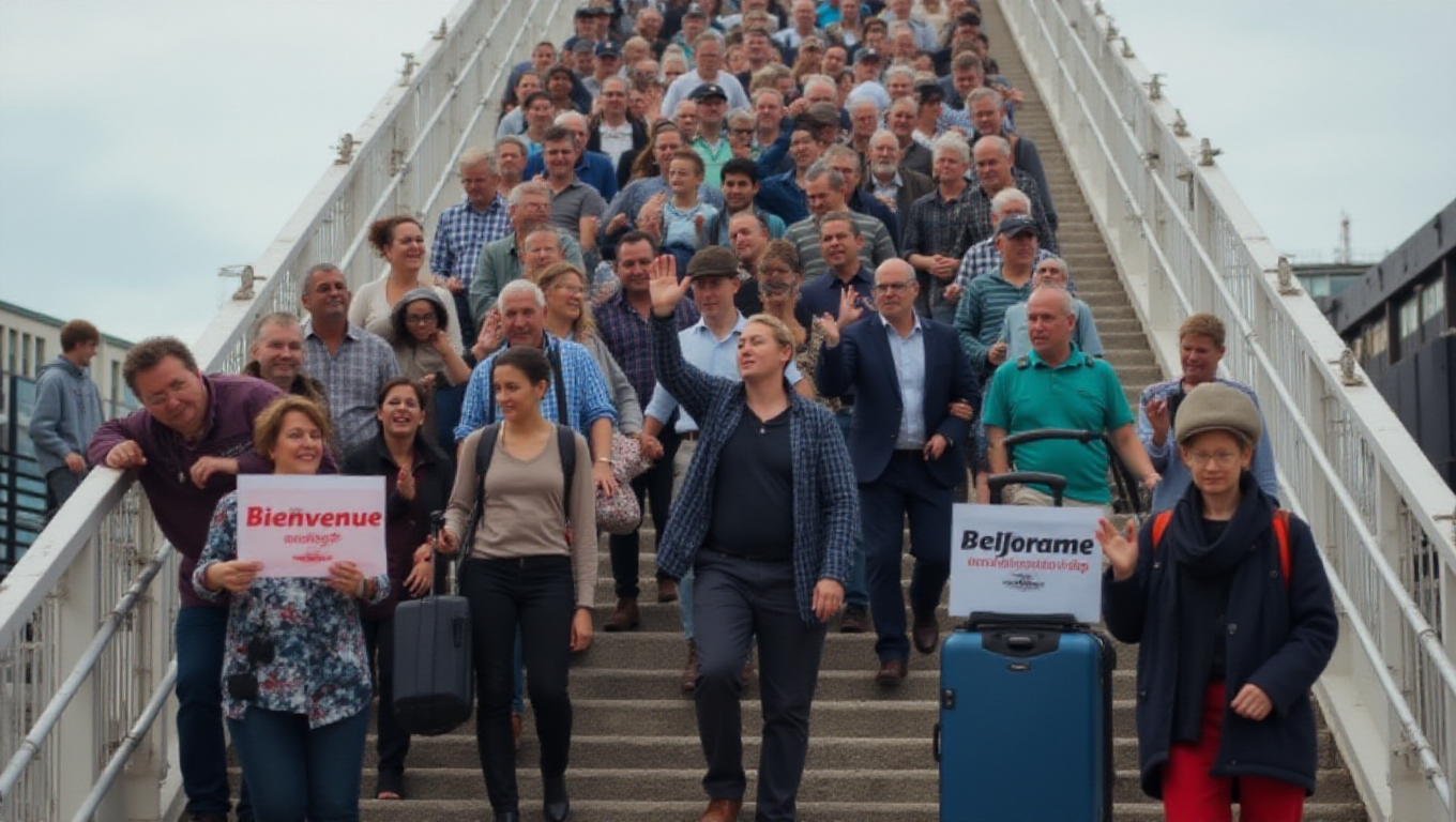 Illustration pour le mot 'immigration'