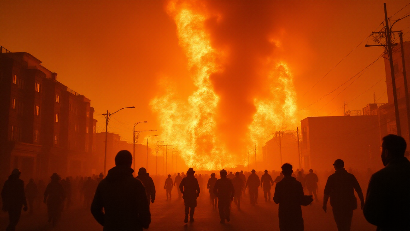 Illustration pour le mot 'incendie'