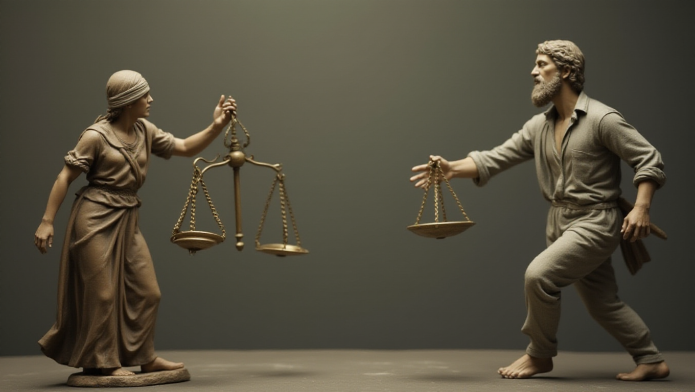 Illustration pour le mot 'injuste'
