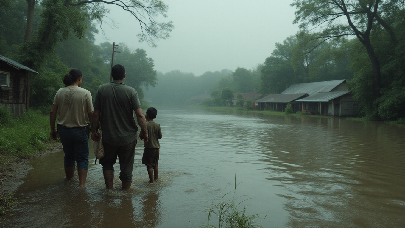 Illustration pour le mot 'inondation'