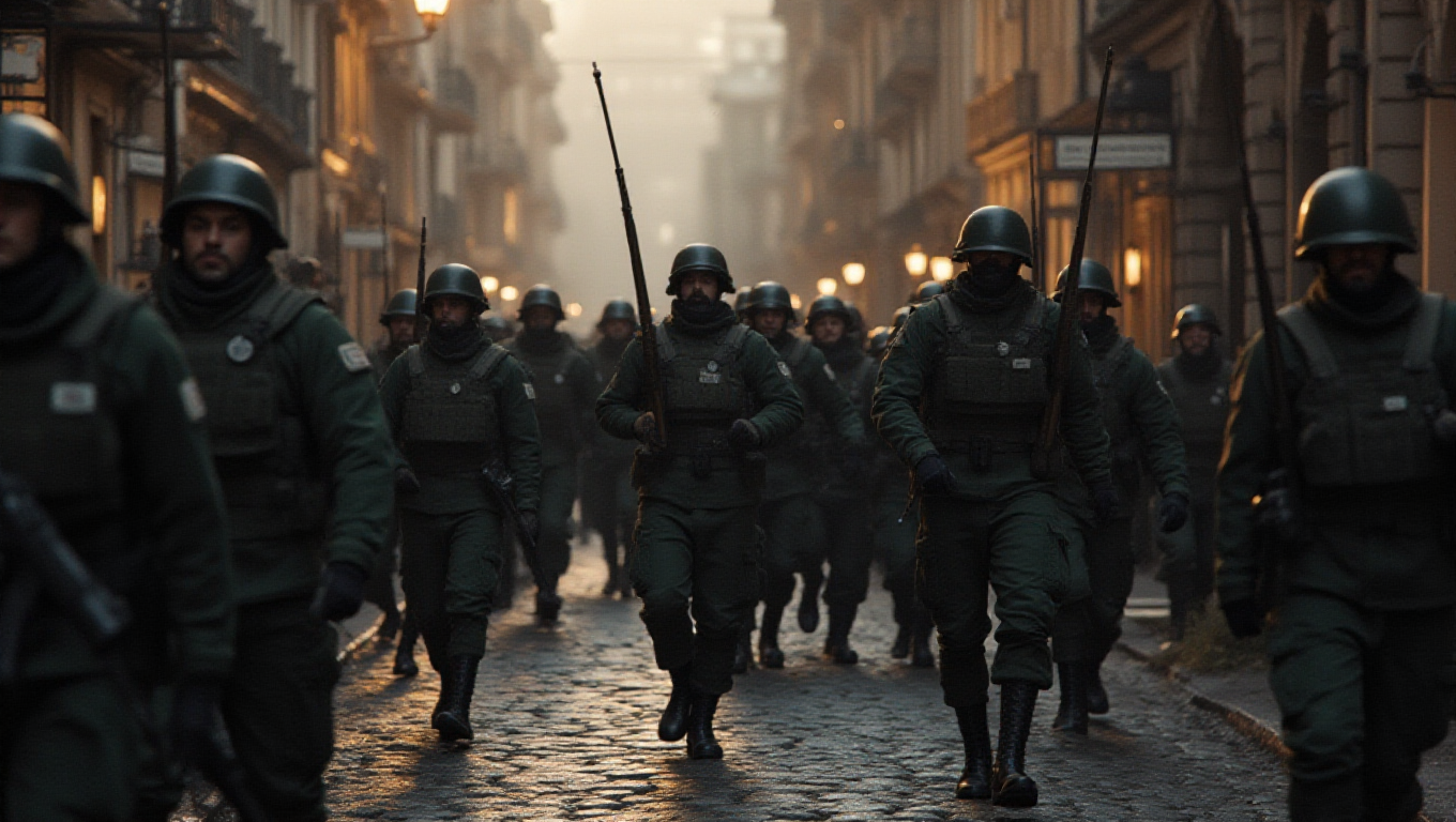 Illustration pour le mot 'invasion'