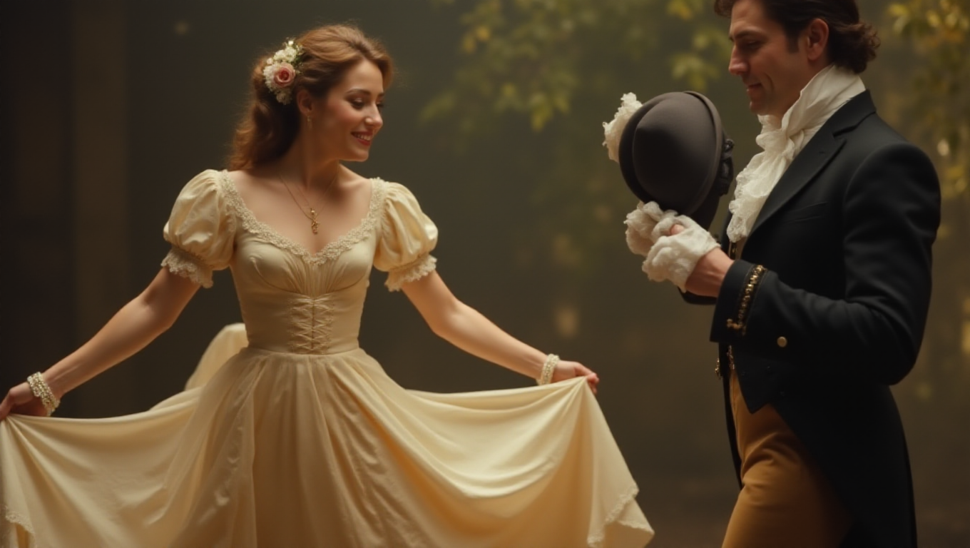 Illustration pour le mot 'jarretière'