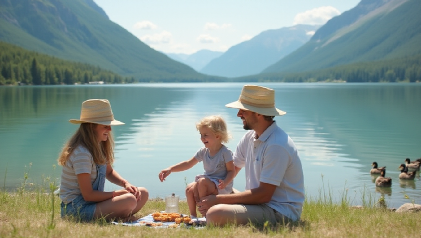 Illustration pour le mot 'lac'