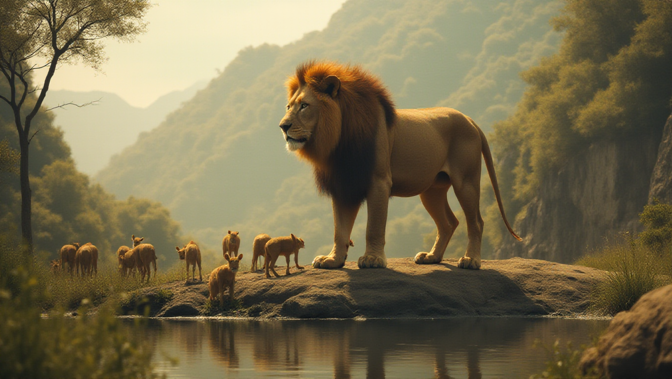 Illustration pour le mot 'lion'