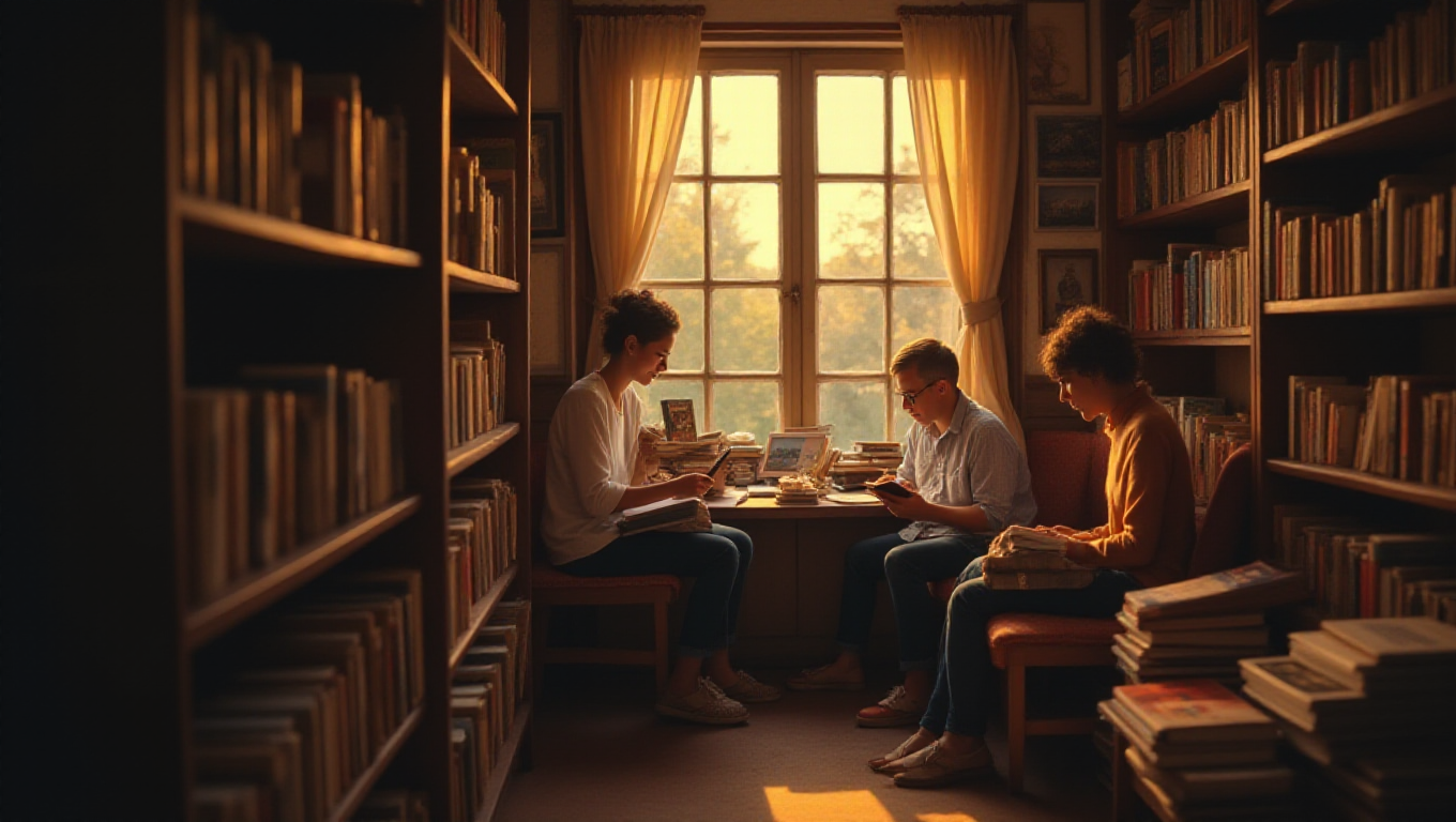 Illustration pour le mot 'littérature'