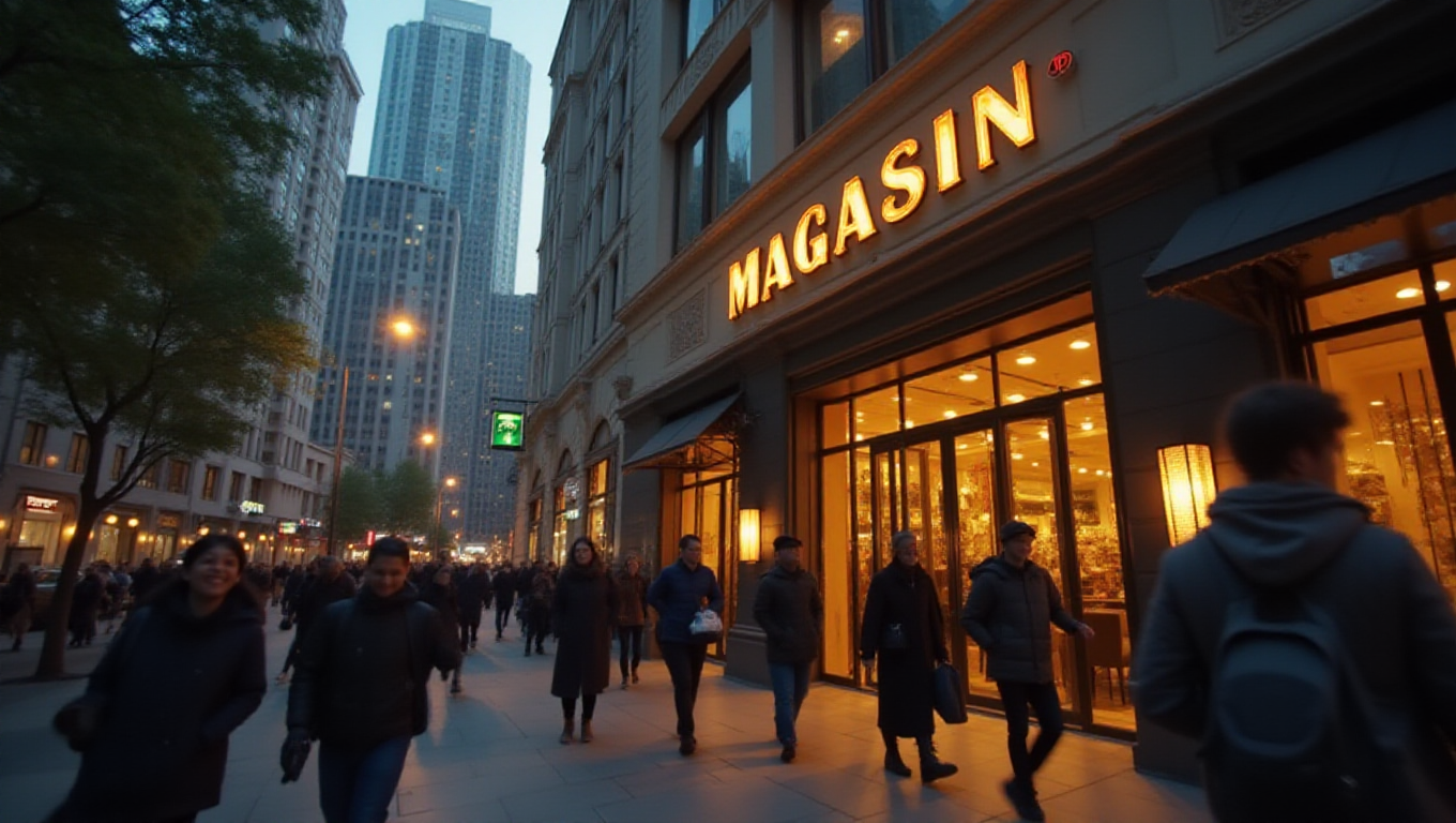 Illustration pour le mot 'magasin'