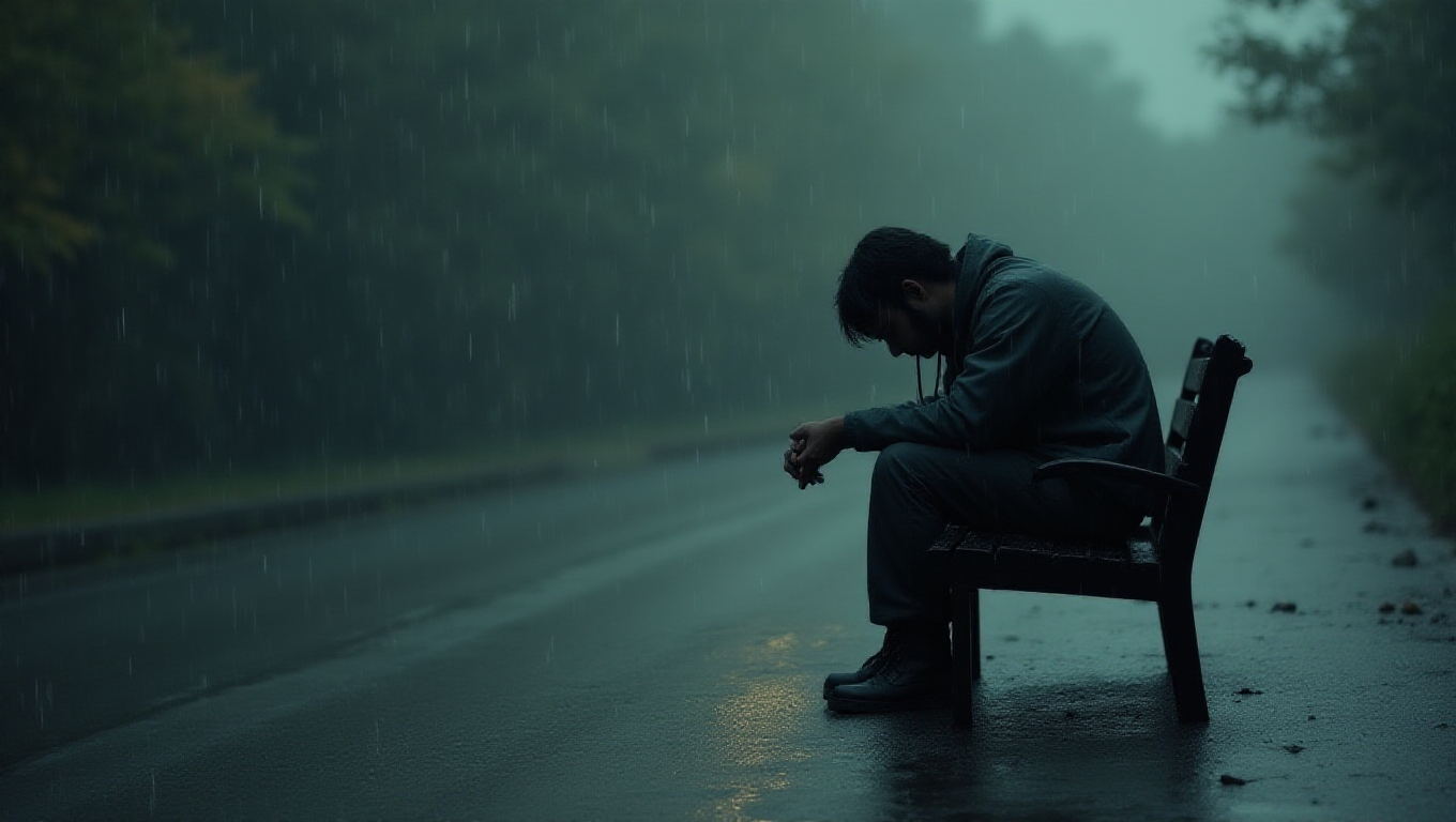 Illustration pour le mot 'malheureux'