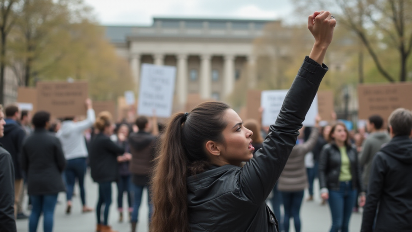 Illustration pour le mot 'manif'