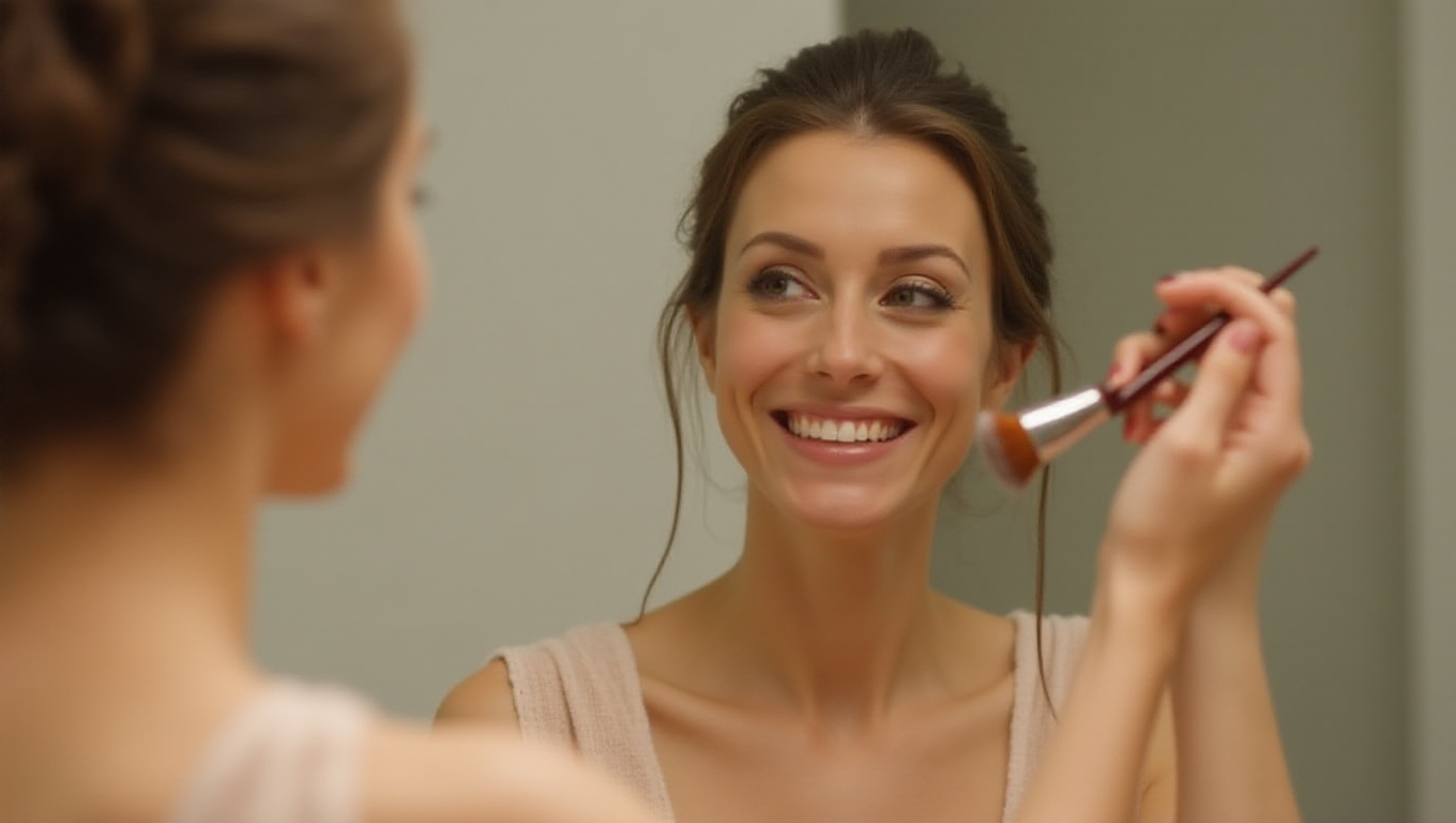 Illustration pour le mot 'maquiller'