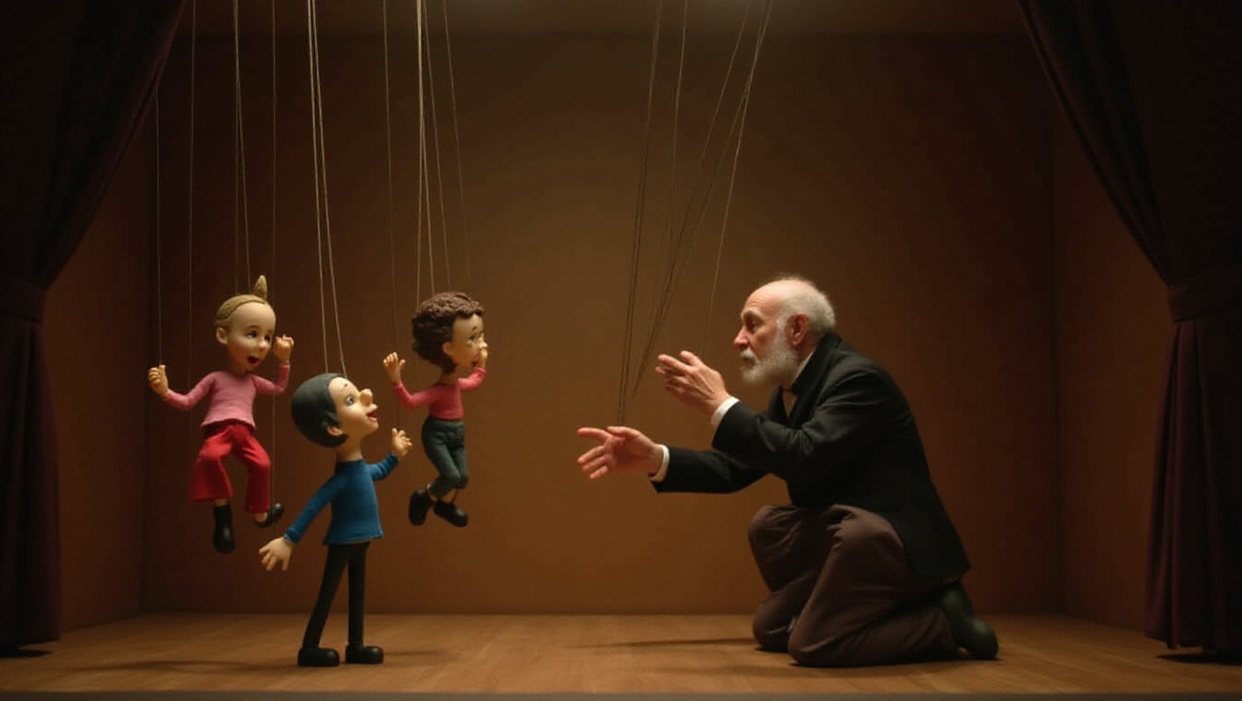 Illustration pour le mot 'marionnette'