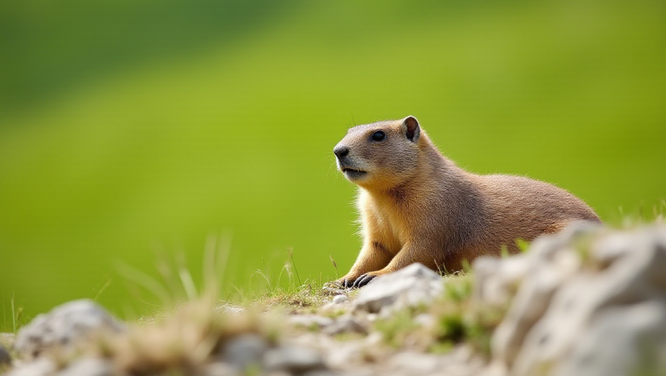 Illustration pour le mot 'marmotte'