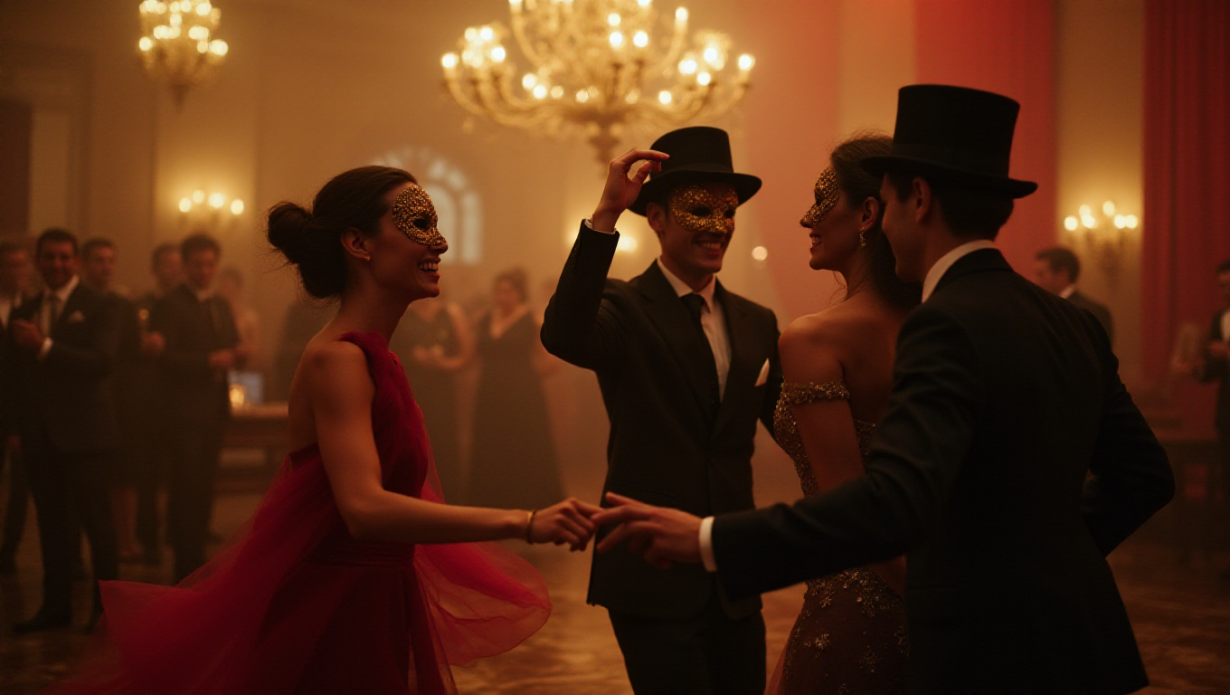 Illustration pour le mot 'mascarade'