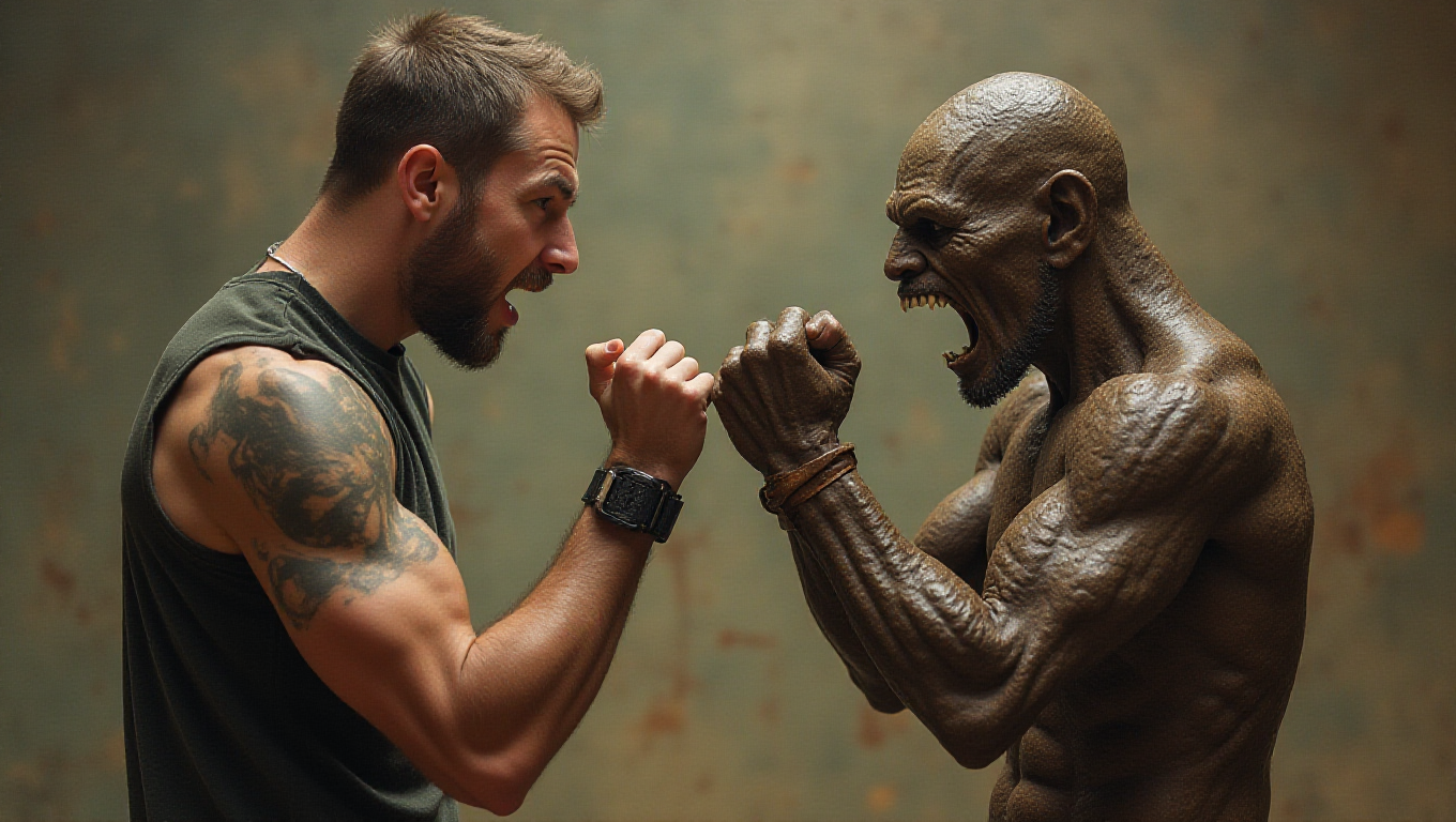 Illustration pour le mot 'menacer'