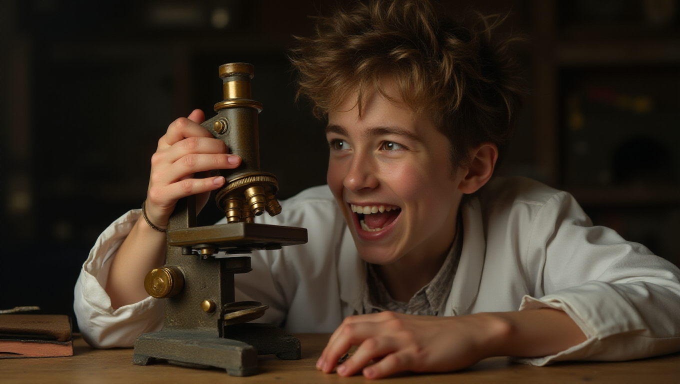 Illustration pour le mot 'microscope'