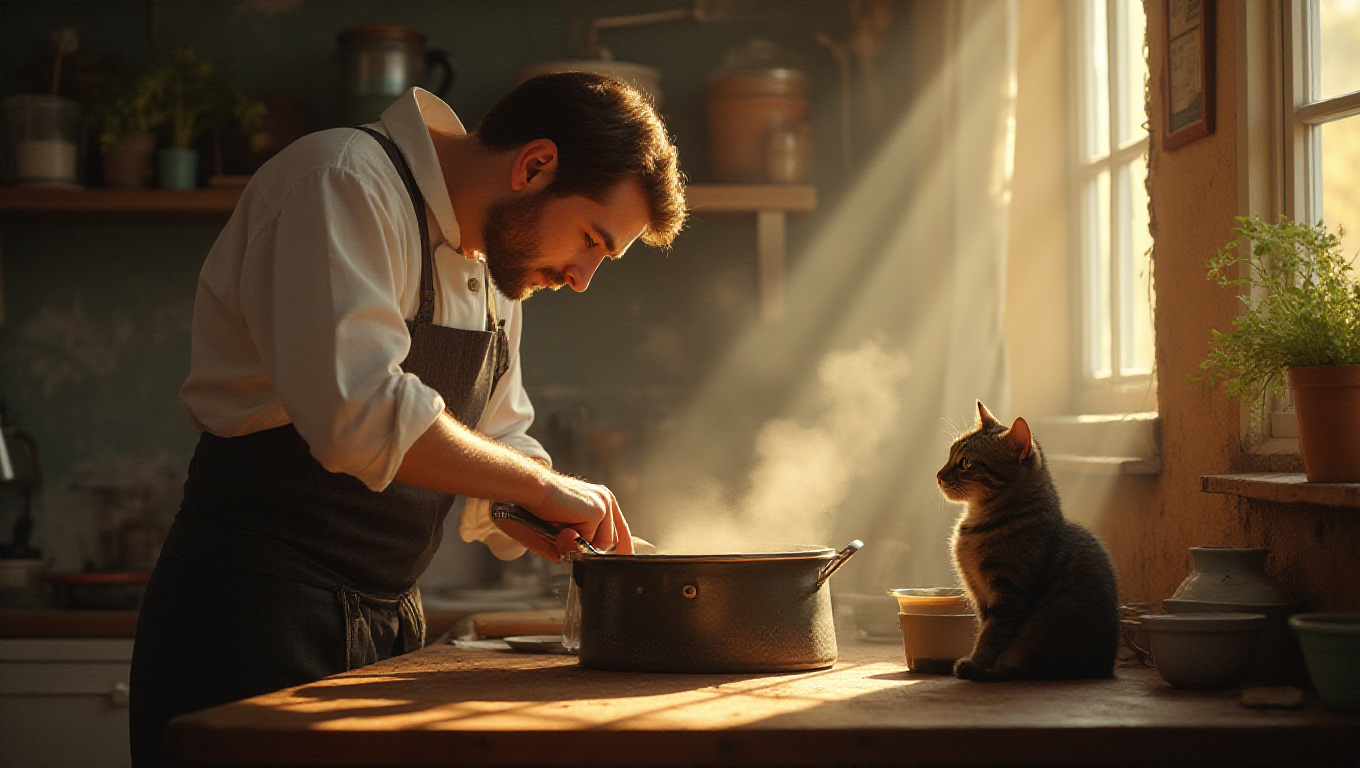 Illustration pour le mot 'mijoter'