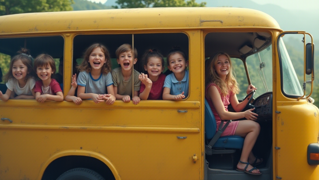 Illustration pour le mot 'minibus'