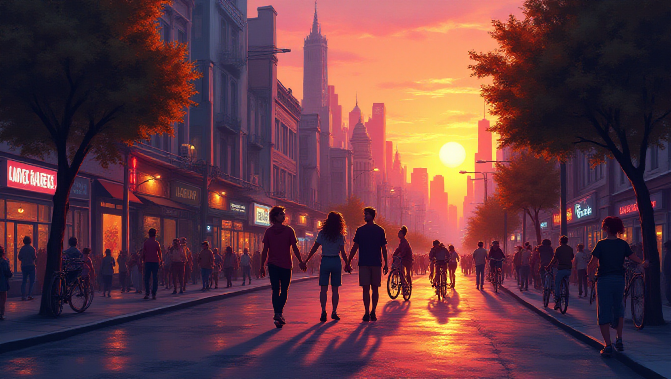 Illustration pour le mot 'moderne'