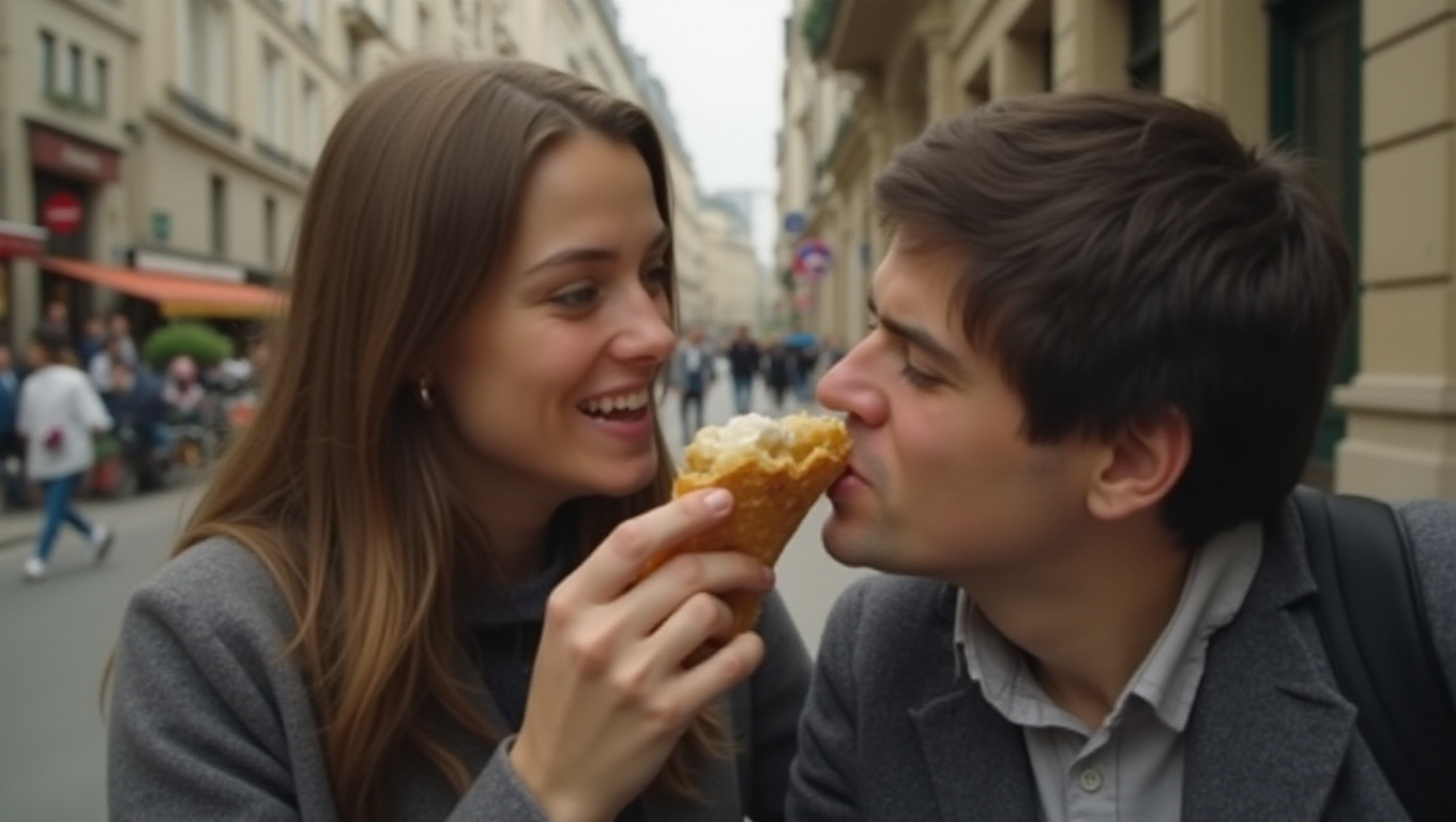 Illustration pour le mot 'moitié'