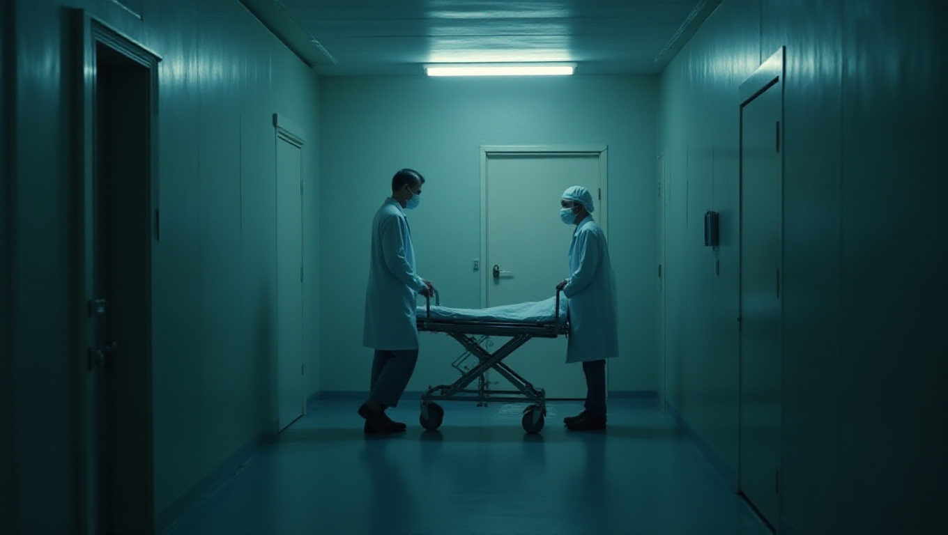 Illustration pour le mot 'morgue'