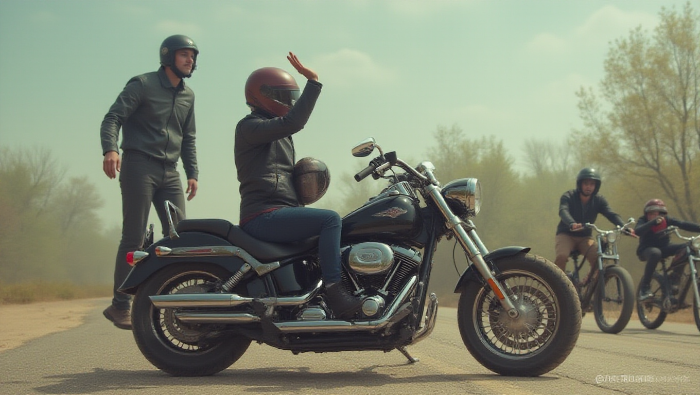 Illustration pour le mot 'motard'